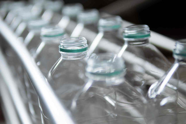 Rows on Single-use Plastic Bottles 